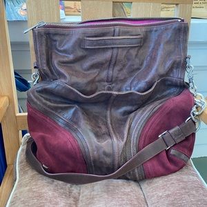 Botkier two toned leather and suede bag.